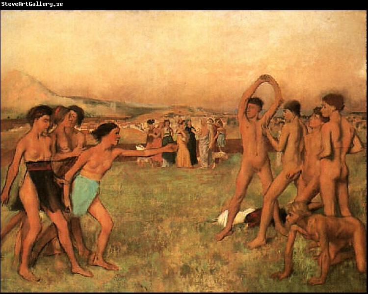 Edgar Degas The Young Spartans Exercising